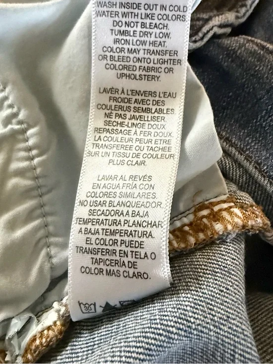 Frame Denim Le Cutoff Mid-Blue Frayed Hem Jean Shorts EUC Women’s Size 30 - Picture 16 of 16